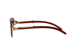 CAROMA DOUBLE BRIDGE RIMLESS SUNGLASSES
